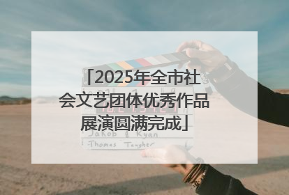 2025年全市社会文艺团体优秀作品展演圆满完成