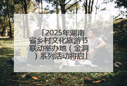 2025年湖南省乡村文化旅游节联动举办地（金洞）系列活动将启