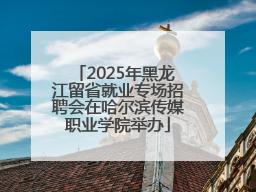 2025年黑龙江留省就业专场招聘会在哈尔滨传媒职业学院举办