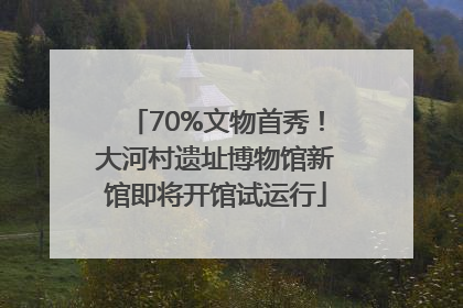 70%文物首秀！大河村遗址博物馆新馆即将开馆试运行