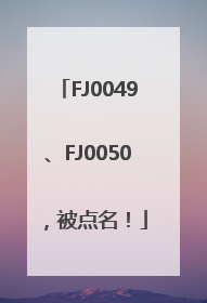 FJ0049、FJ0050，被点名！